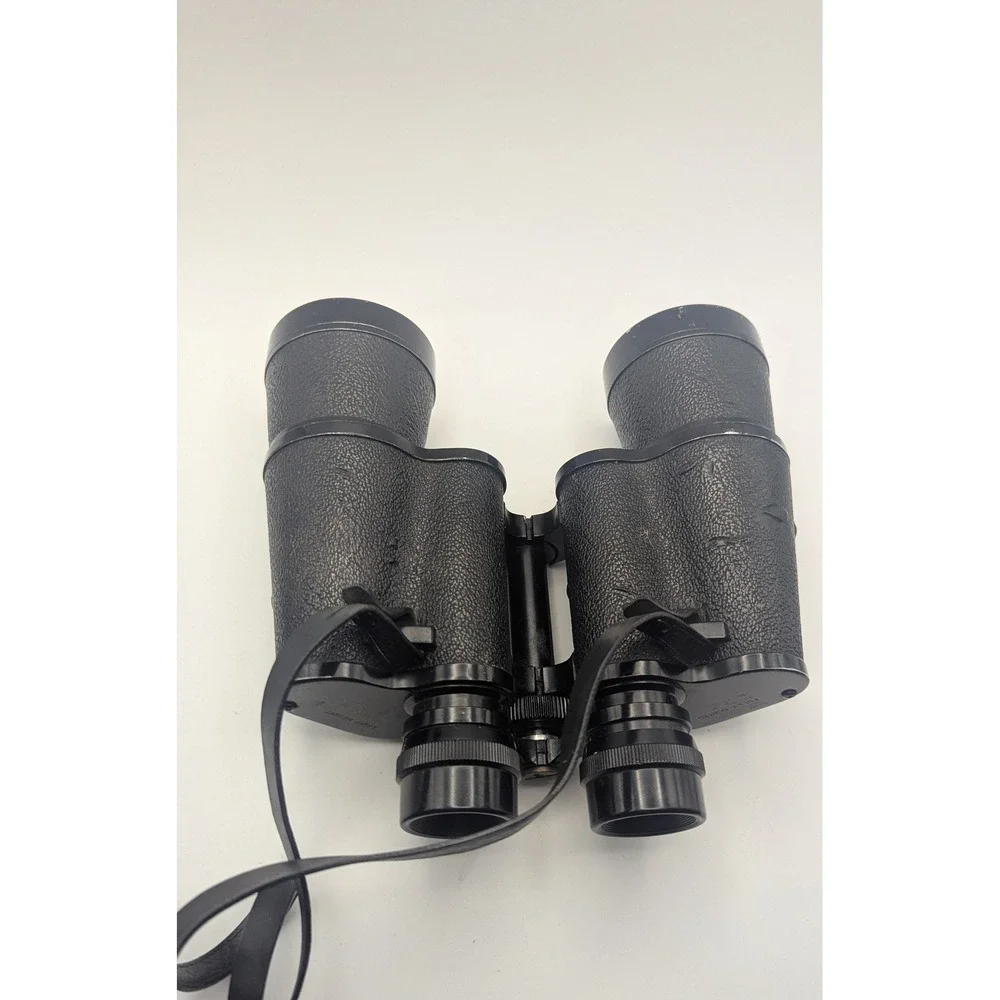 Tasco 10x50 Binoculars Model 312 Fully Coated Light Weight Case Black Vintage